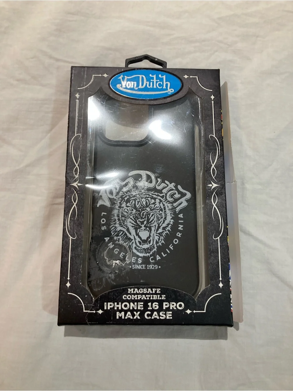 Von Dutch IPhone 16 pro max phone case, NIB!